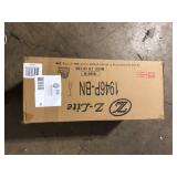 Cayden 6.5 in 1-Light Brushed Nickel Shaded Pendant Light with Clear Plus Etched Opal Glass Shade, No Bulbs Included Customer Returns See Pictures