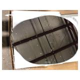 XRAMFY 24 in. W x 32 in. H Irregular Modern Frameless MDF Wall Mirror Customer Returns See Pictures