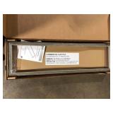 Commercial Electric Augusta 50 in. x 15 in. Black, Washed Gray Frame CCT Selectable LED Flush Mount Ceiling Light 4000 Dimmable Lumens Customer Returns See Pictures