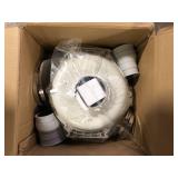 VEVOR 4 to 4.5 in. Radon Mitigation Fan System, Quiet 260-CFM Radon Mitigation Kit with 2-Couplers, Waterproof Radon Fan Customer Returns See Pictures