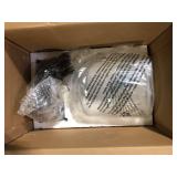 Home Decorators Collection Knollwood 7 in. 1-Light Black Bronze Vintage Brass Accents Industrial Mini Pendant Light for Kitchen   Customer Returns See Pictures