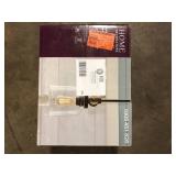 Home Decorators Collection Knollwood 7 in. 1-Light Black Bronze Vintage Brass Accents Industrial Mini Pendant Light for Kitchen   Customer Returns See Pictures