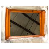 Home Decorators Collection Ashburn 24 in. W x 31 in. H Rectangular Wood Framed Wall Bathroom Vanity Mirror in Mahogany  Customer Returns See Pictures