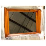 Home Decorators Collection Ashburn 24 in. W x 31 in. H Rectangular Wood Framed Wall Bathroom Vanity Mirror in Mahogany  Customer Returns See Pictures