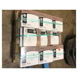 42 Boxes of TrafficMaster Honeycomb 4 MIL x 12 in. W x 12 in. L Peel and Stick Water Resistant Vinyl Tile Flooring (30 sqft/case)   Customer Returns See Pictures