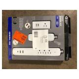 Commercial Electric 4 ft. Multiple Outlet and Wall Mounted Surge Protector Set (3-Pack) Customer Returns See Pictures
