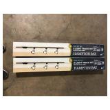 Lot of Hampton Bay 4 ft. Brushed Nickel Integrated LED Ceiling Mount Direct wire Track Lighting Kit with Flared Linear Track Head 3-Light  Customer Returns See Pictures