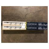 Lot of Hampton Bay 4 ft. Brushed Nickel Integrated LED Ceiling Mount Direct wire Track Lighting Kit with Flared Linear Track Head 3-Light  Customer Returns See Pictures