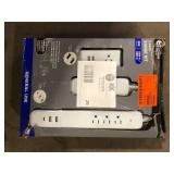 Commercial Electric 4 ft. Multiple Outlet and Wall Mounted Surge Protector Set (3-Pack) Customer Returns See Pictures