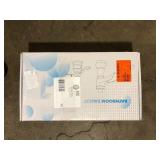 BWE 8 in. Widespread Double Handle Waterfall Bathroom Faucet With Pop-up Drain Assembly in Spot Resist Brushed Nickel  Customer Returns See Pictures