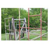 Used Metal Scaffolding Set with Casters