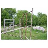 Used Metal Scaffolding Set with Casters