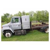 Used Ford Semi Truck Chassis with Attached Storage Box - Parts Only
