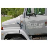 Used Ford Semi Truck Chassis with Attached Storage Box - Parts Only