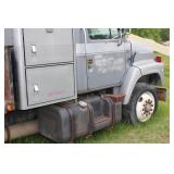 Used Ford Semi Truck Chassis with Attached Storage Box - Parts Only