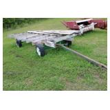 Wooden Hay Wagon Frame with Tires