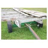 Wooden Hay Wagon Frame with Tires