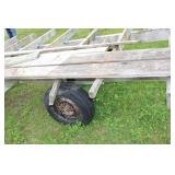 Wooden Hay Wagon Frame with Tires