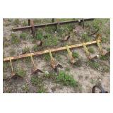 Collection of Farm Implement Attachments including Cultivator and Harrow Parts