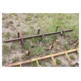 Collection of Farm Implement Attachments including Cultivator and Harrow Parts