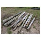 Lot of Wood Fence Posts