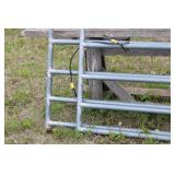 Steel Livestock Fence Gate with Electric Wiring
