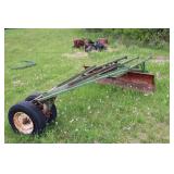 Heavy-Duty Farm Grader for bobcat with Wheels