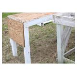 Collection of Three Rustic Wooden Work Tables