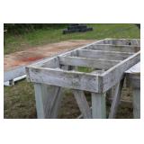 Collection of Three Rustic Wooden Work Tables