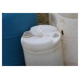 Set of 3 Large Industrial Plastic Drums