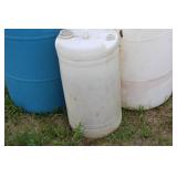 Set of 3 Large Industrial Plastic Drums