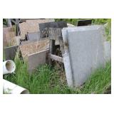 Collection of Assorted Granite and Stone Slabs for Outdoor Projects