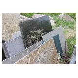 Collection of Assorted Granite and Stone Slabs for Outdoor Projects