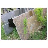 Collection of Assorted Granite and Stone Slabs for Outdoor Projects