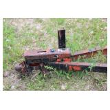 Used Boat Trailer Frame with Rust and Wear