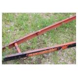Used Boat Trailer Frame with Rust and Wear