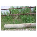 Rustic Metal Farm Gate with Wooden Post