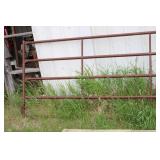 Rustic Metal Farm Gate with Wooden Post