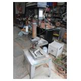 Used Industrial Drill Press with Adjustable Table