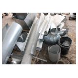 Collection of Industrial Sheet Metal Ductwork Parts and Ventilation Fittings