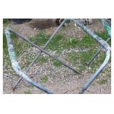 Set of 3 Used Siding Sawhorses and Workbench Stand