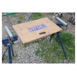 Set of 3 Used Siding Sawhorses and Workbench Stand