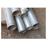 Collection of Galvanized HVAC Ducting and Fittings