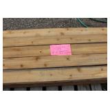 Lot of 98 Western Red Cedar Wood Planks 8
