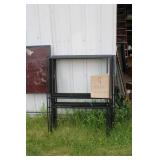 Set of Black Metal Sign Frames