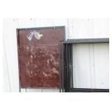 Set of Black Metal Sign Frames