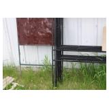 Set of Black Metal Sign Frames