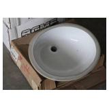 Lot of 2 Porcelain Undermount Sinks by Acme