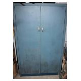 Metal Storage Wardrobe Cabinet with Assorted Coats
