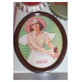 Coca-Cola Collectibles Set: Trays, Posters, Glassware, and Decorative Items